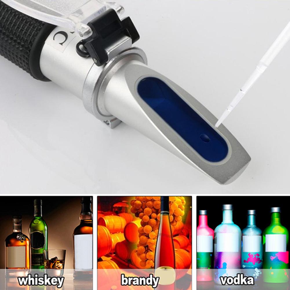 Ручной рефрактометр для вина 0-80% об/об, алкоголь, пиво, тестер-тестер