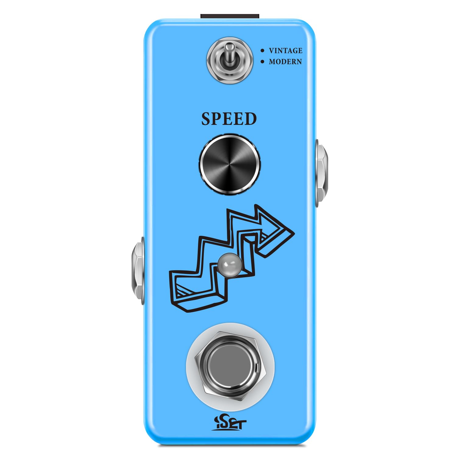 ISET Phaser Guitar Pedal, Analog Phase Effect for Electric Guitar and Bass, True Bypass (Phaser)